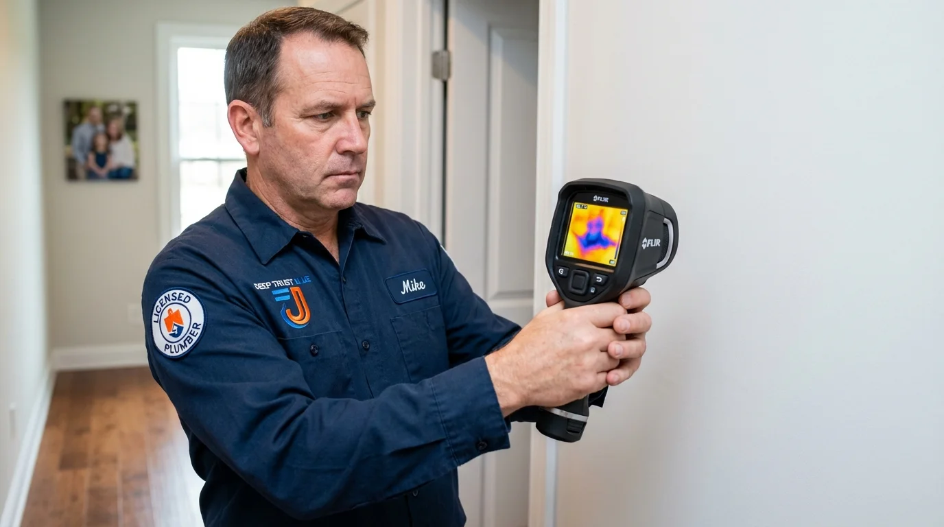 Thermal imaging leak detection by Johns Plumbing LLC in Westernport